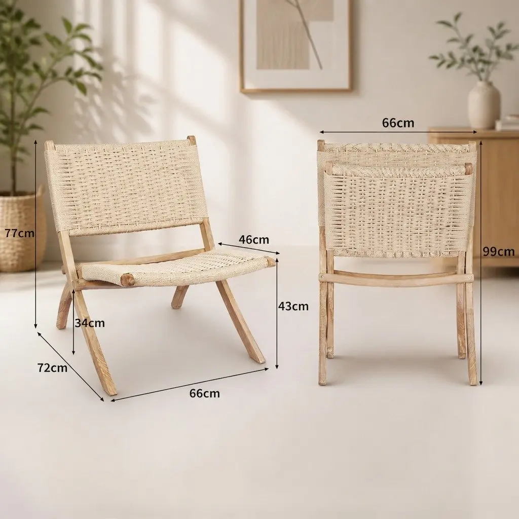 Folding Accent Chairs Set