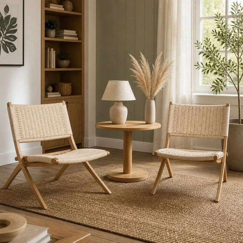 Folding Accent Chairs Set