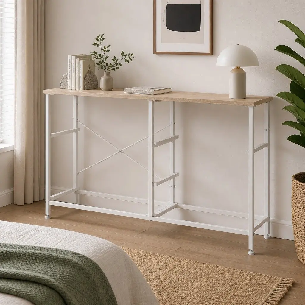 Storage Cabinet Tower Beige 100cm L x 30cm W x 61cm H