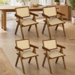 Your Dining Experience Awaits with Walnut Wicker Chairs
