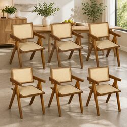 Your New Favorite Dining Chair with Rattan and Wood