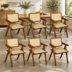 Your New Favorite Dining Chair with Rattan and Wood