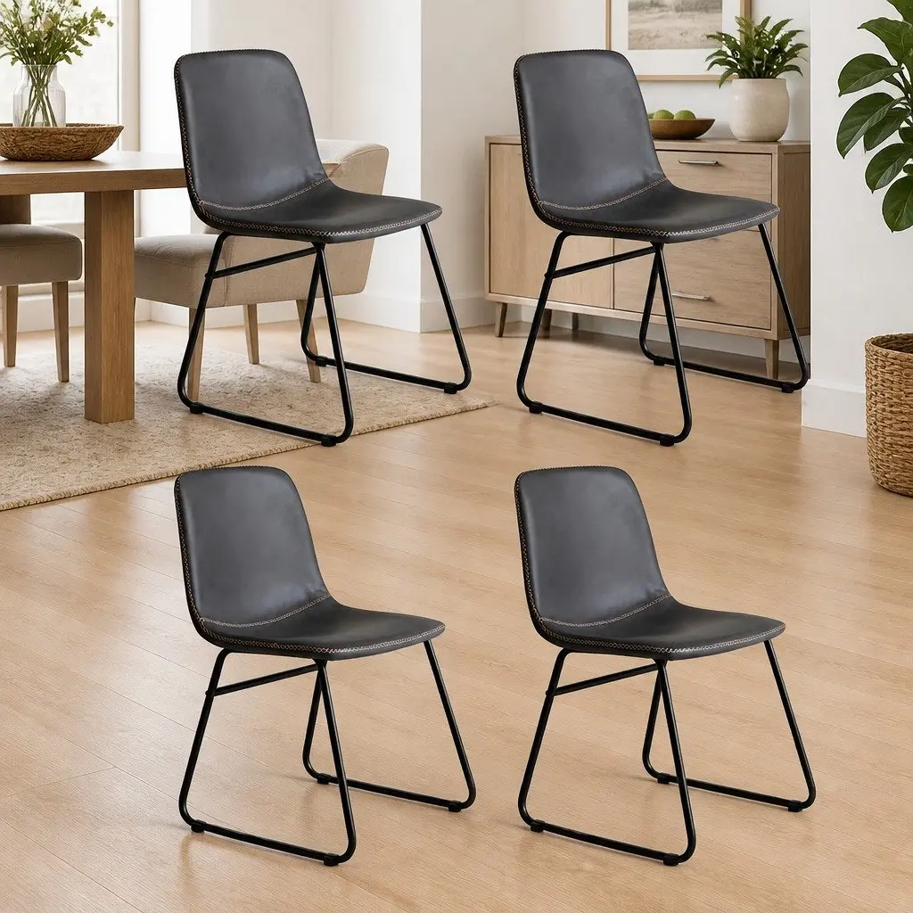 Set of 4 Retro Dining Chairs