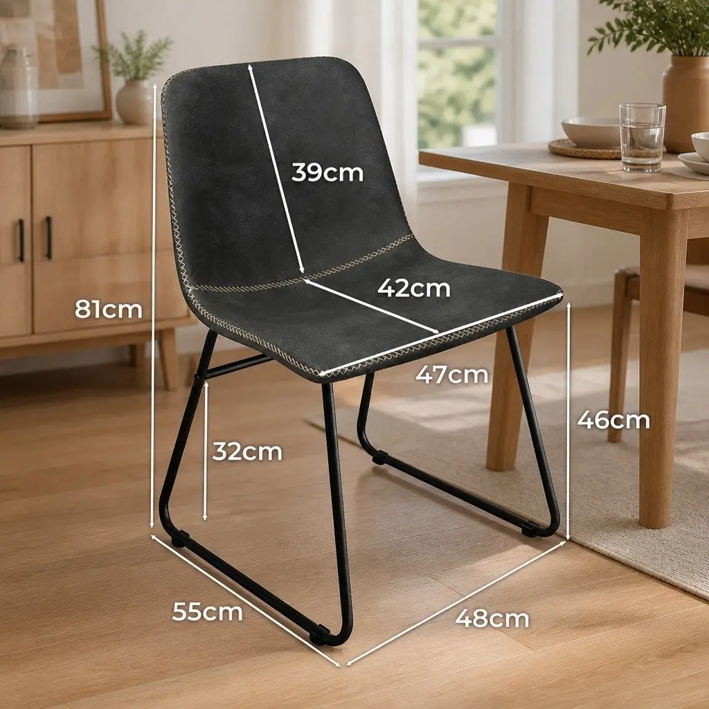 Set of 4 Retro Dining Chairs