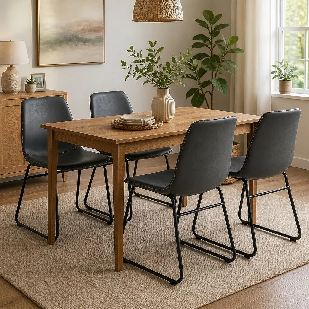 Set of 4 Retro Dining Chairs