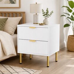 Your Perfect Nightstand: Bedside Table with 2 Drawers