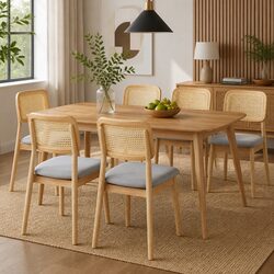 Explore the Rattan Dining Chair Set of 6 for Your Dining Needs