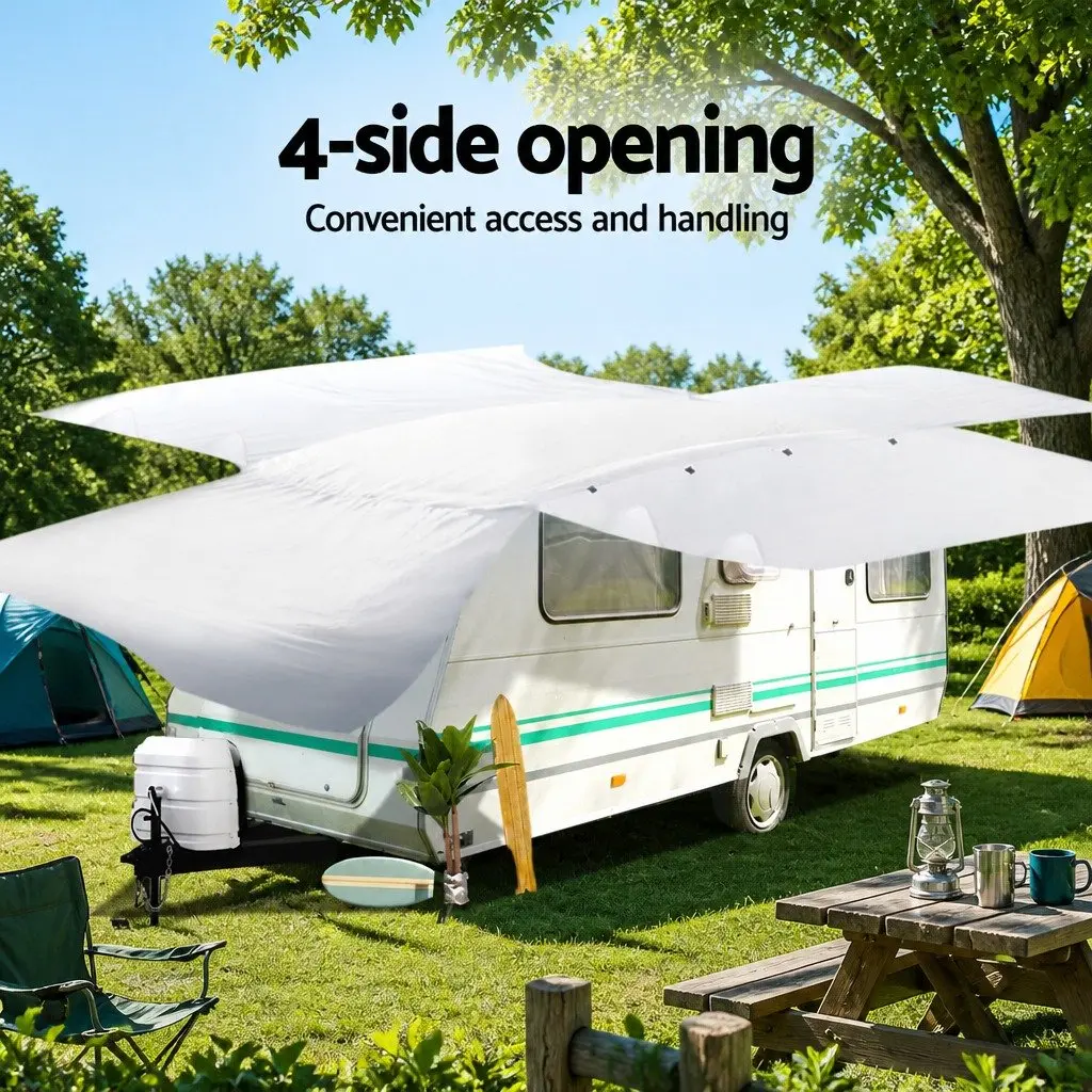 Caravan Cover 20-22ft Campervan 4 Layer Polypropylene Waterproof UV Resistant