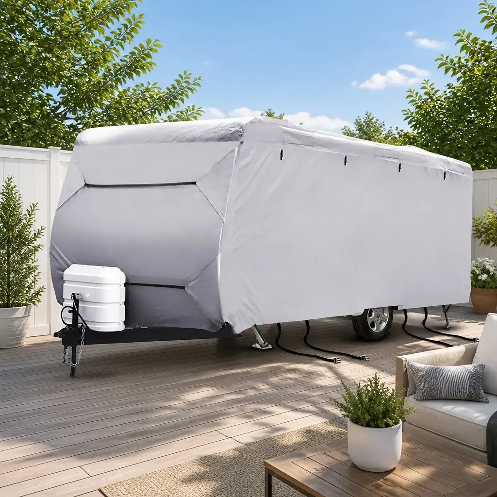 Caravan Cover 22-24ft Campervan 4 Layer Polypropylene Waterproof UV Protection