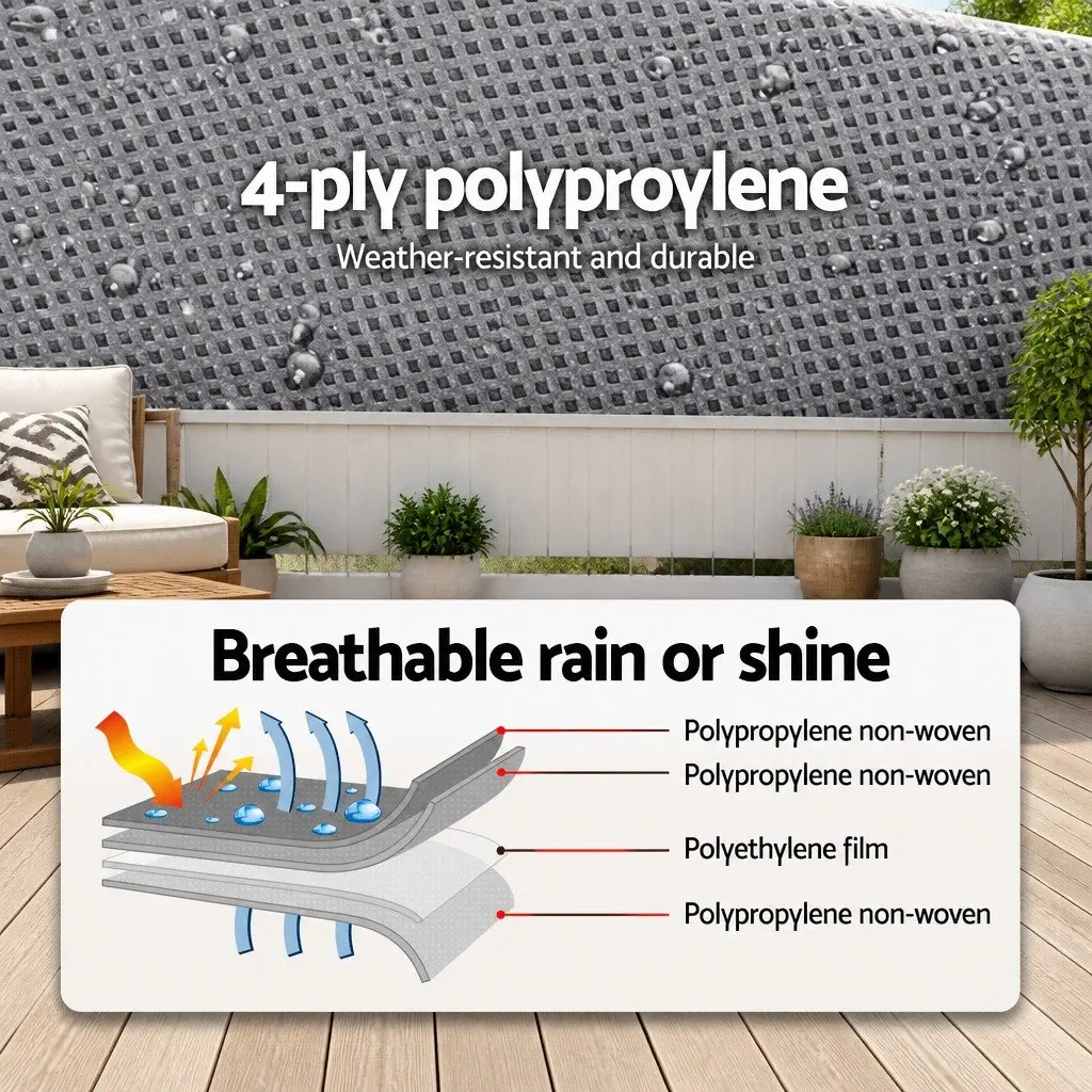 Caravan Cover 22-24ft Heavy-Duty 4 Layer Polypropylene Waterproof UV Protection