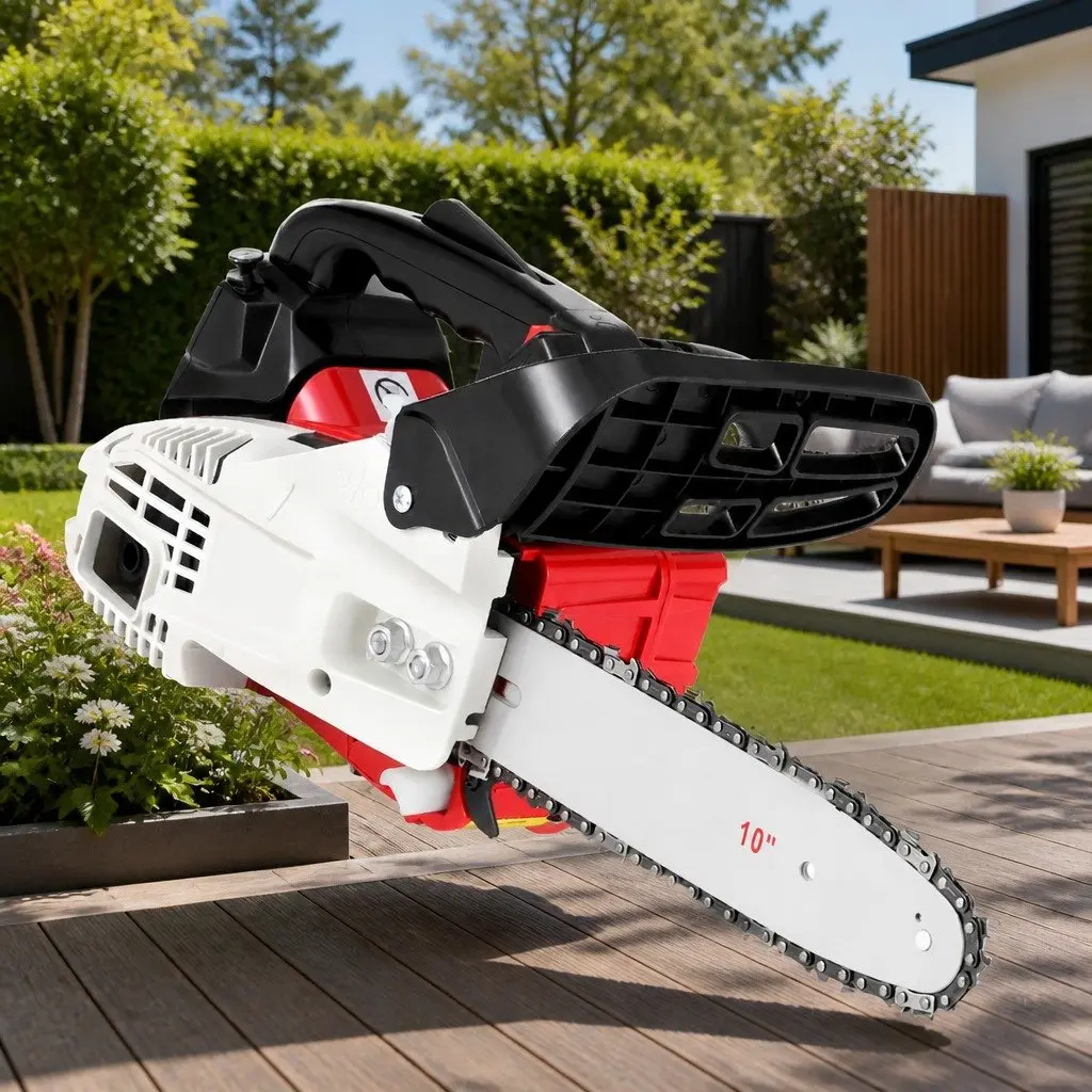 Petrol Chainsaw E-Start 25cc 10 Inch Lightweight Power Tool