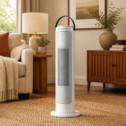 Ceramic Tower Heater 2000W Oscillating Electric Space Heater Indoor White