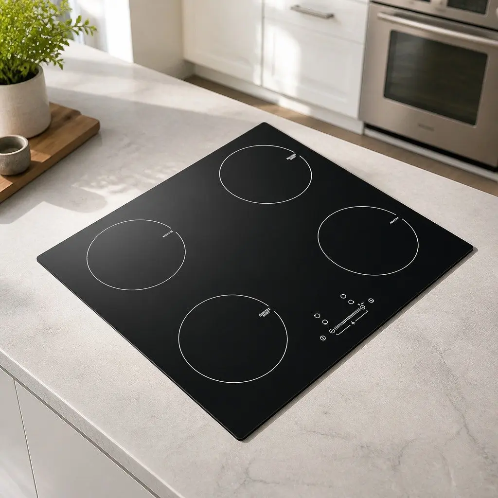 Induction Cooktop 60cm Black Electric Cooker 4 Cooking Zones Touch Control