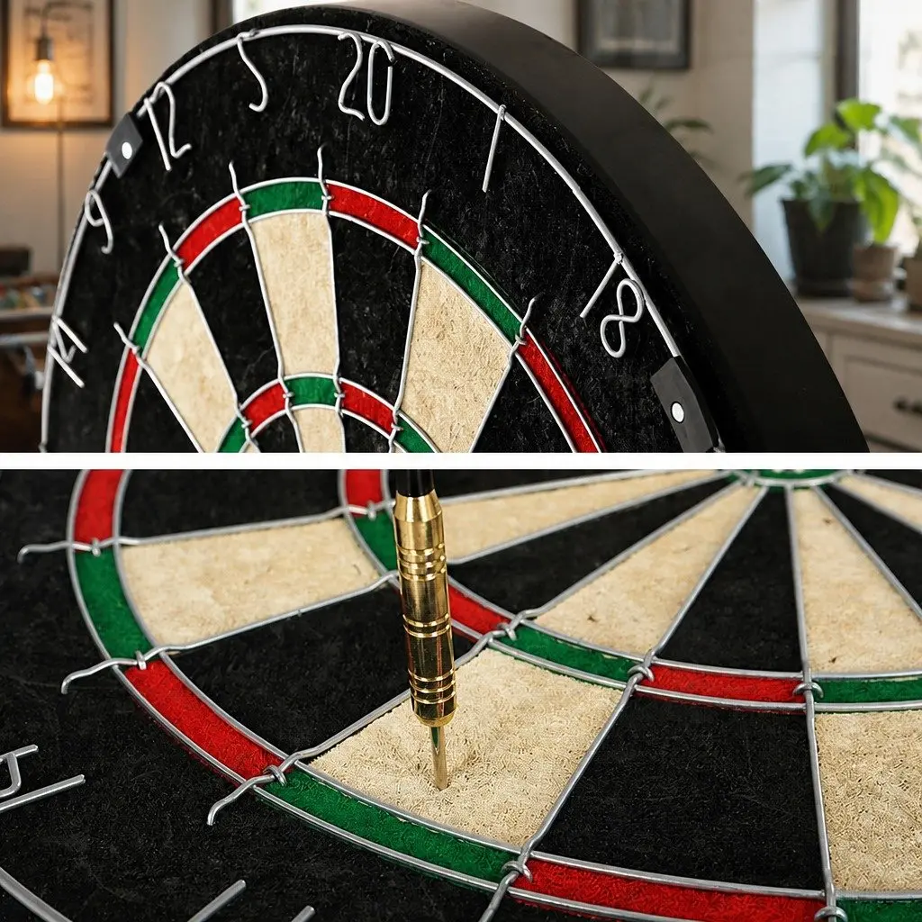 18 Inch Dartboard Cabinet with 6 Darts