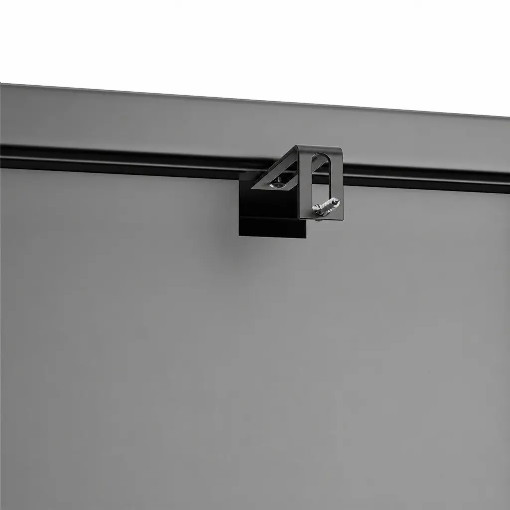 4 Tier Black Glass Cabinet Storage Shelving Adjustable Tempered Glass 80cm x 35cm x 160cm