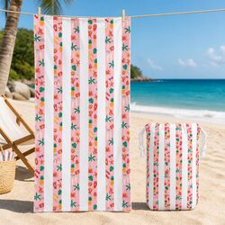 Kids Beach Towel Quick Dry Compact Lightweight Sand Free Swimming Pool Vacation