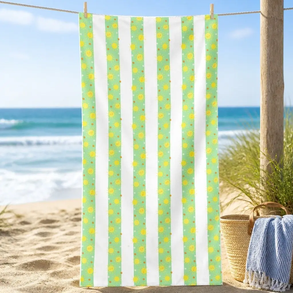 Kids Beach Towel Lightweight Compact Quick Dry Sand Free 130x70cm