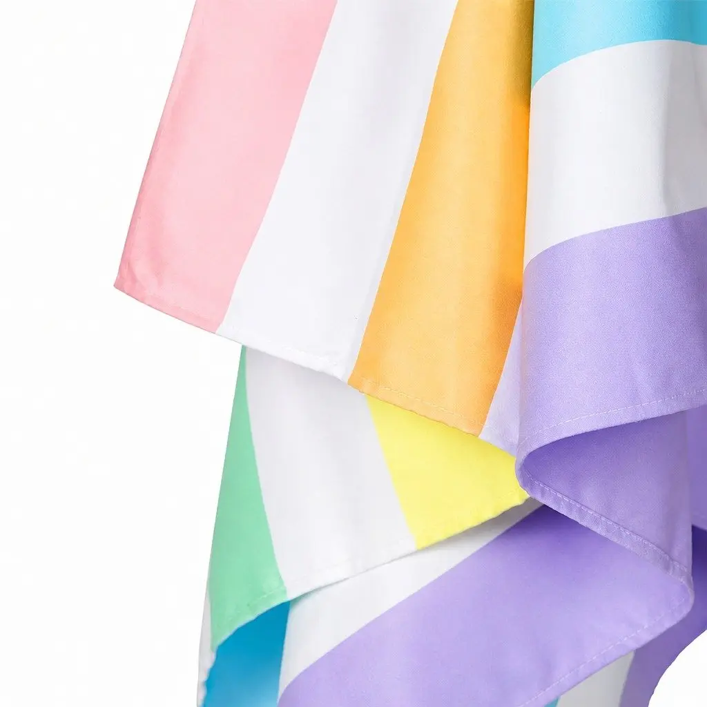 Beach Towel XL Quick Dry Cabana Collection Striped Unicorn Waves Travel Compact