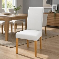 Dining Chair Covers Set 4x Spandex Stretch Slipcovers Banquet Wedding White