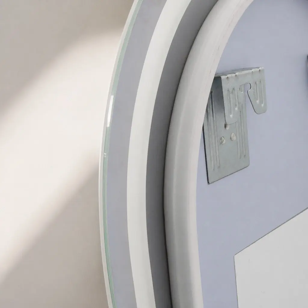 Oval LED Bathroom Wall Mirror 50x90cm Anti-fog Adjustable Brightness Colour Temperature