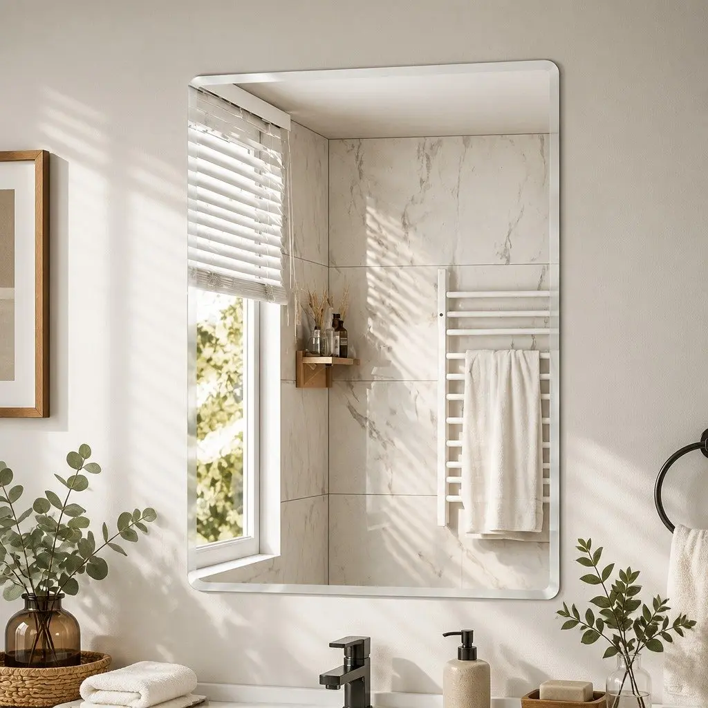 Frameless Wall Mirror for Home Décor