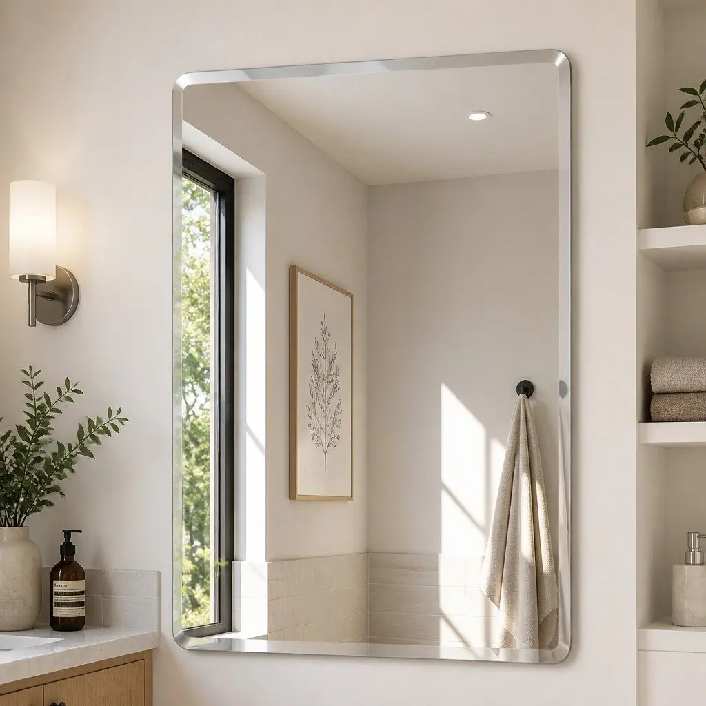 Frameless Wall Mirror for Home Décor