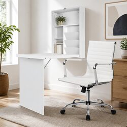 Get Organized with a Foldable Desk and Office Chair Set
