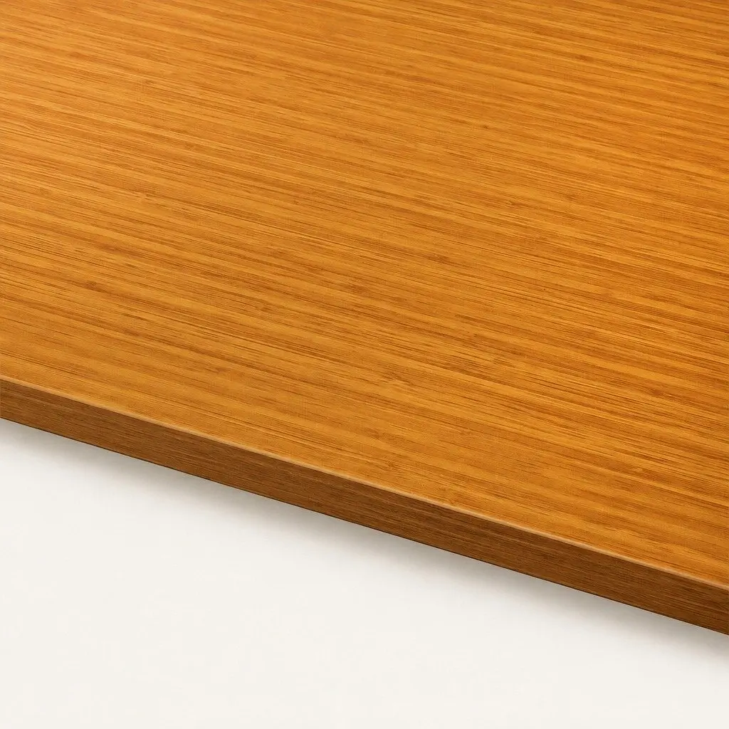 Desktop Table Top Natural MDF Veneer 120x60cm Motorised Adjustable Office Work