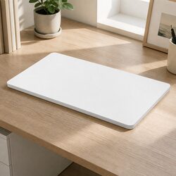 Desktop Table Top 140x70cm White Particle Board MDF Veneer Pre-Drilled
