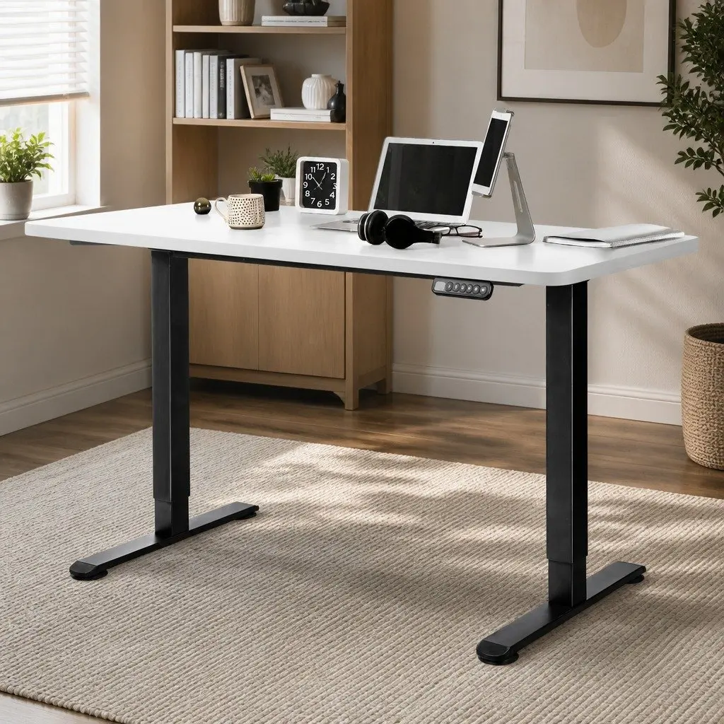 Desktop Table Top White Particle Board MDF Veneer 140x70cm