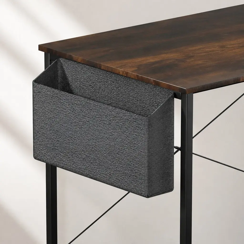 L Shaped Corner Desk Reversible Configuration Adjustable Height 120cm x 80cm