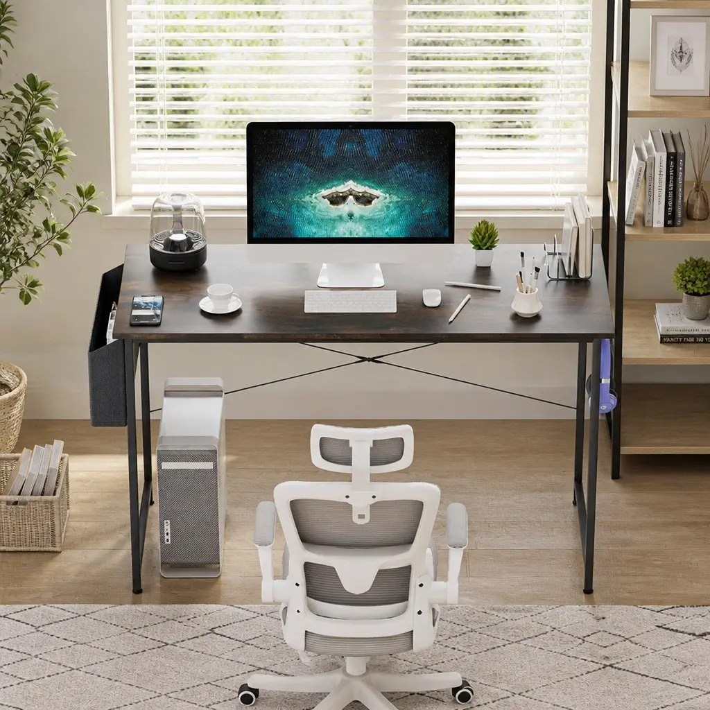 Computer Desk Sturdy Metal Frame 80cm MDF Desktop Home Office