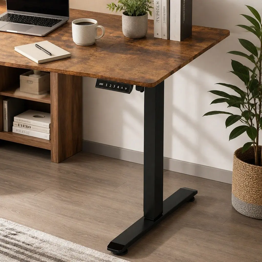 Electric Standing Desk Height Adjustable 120cm Motorised Sit Stand Office Home