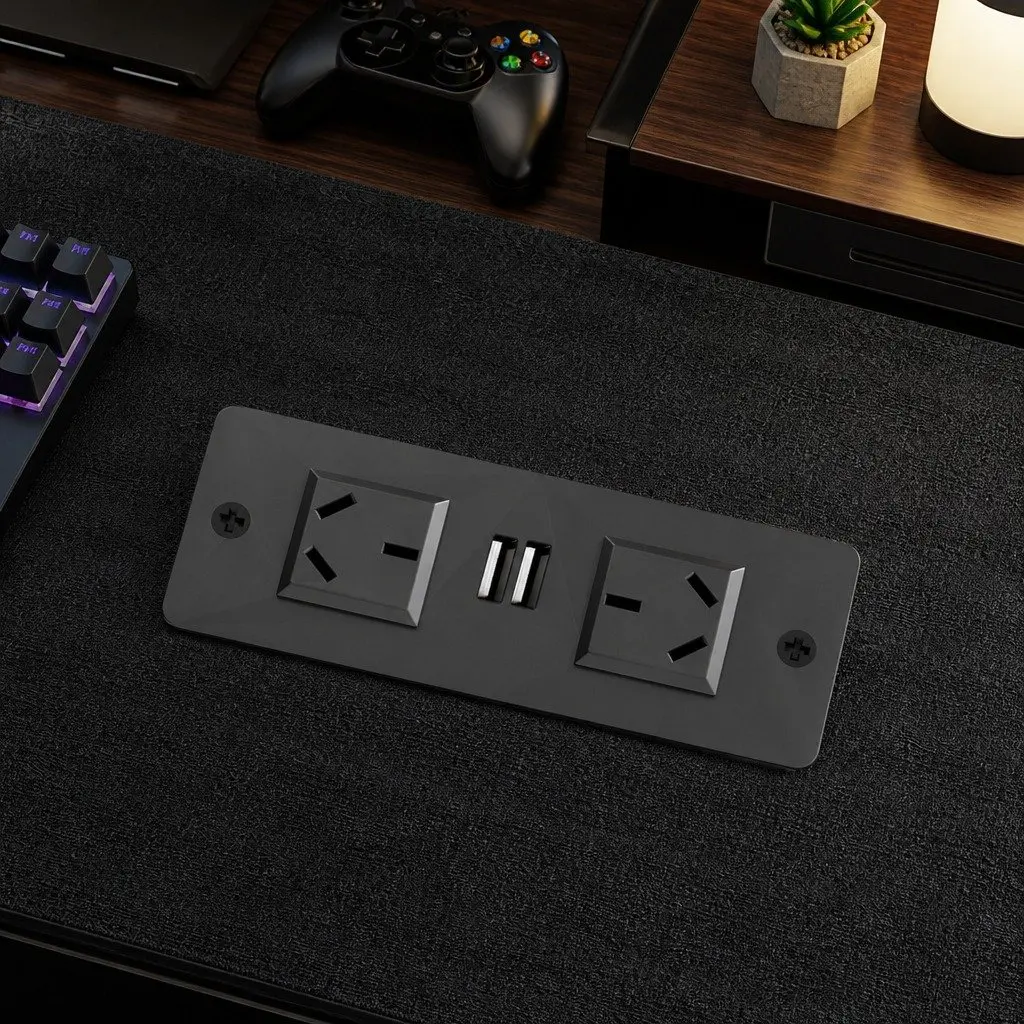 Gaming Desk Computer Table with Raised Monitor Stand and RGB LED Lighting 140cm
