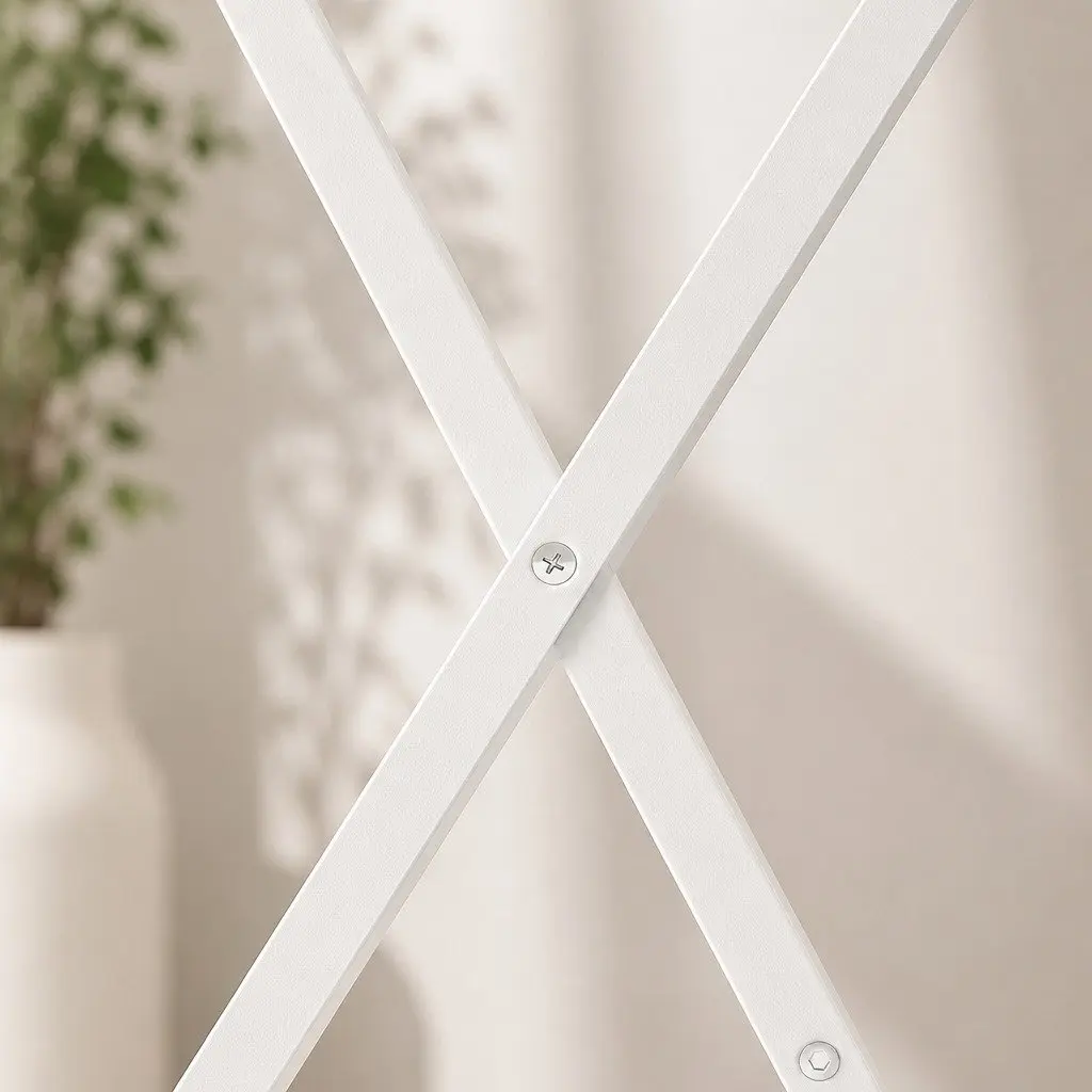 Foldable Computer Desk Space Saving White 67.5 x 45 x 84 cm