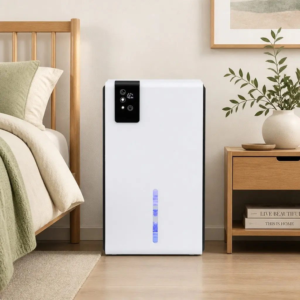 Portable Dehumidifier 2000ml Tank Bedroom Bathroom Moisture Absorber Remote