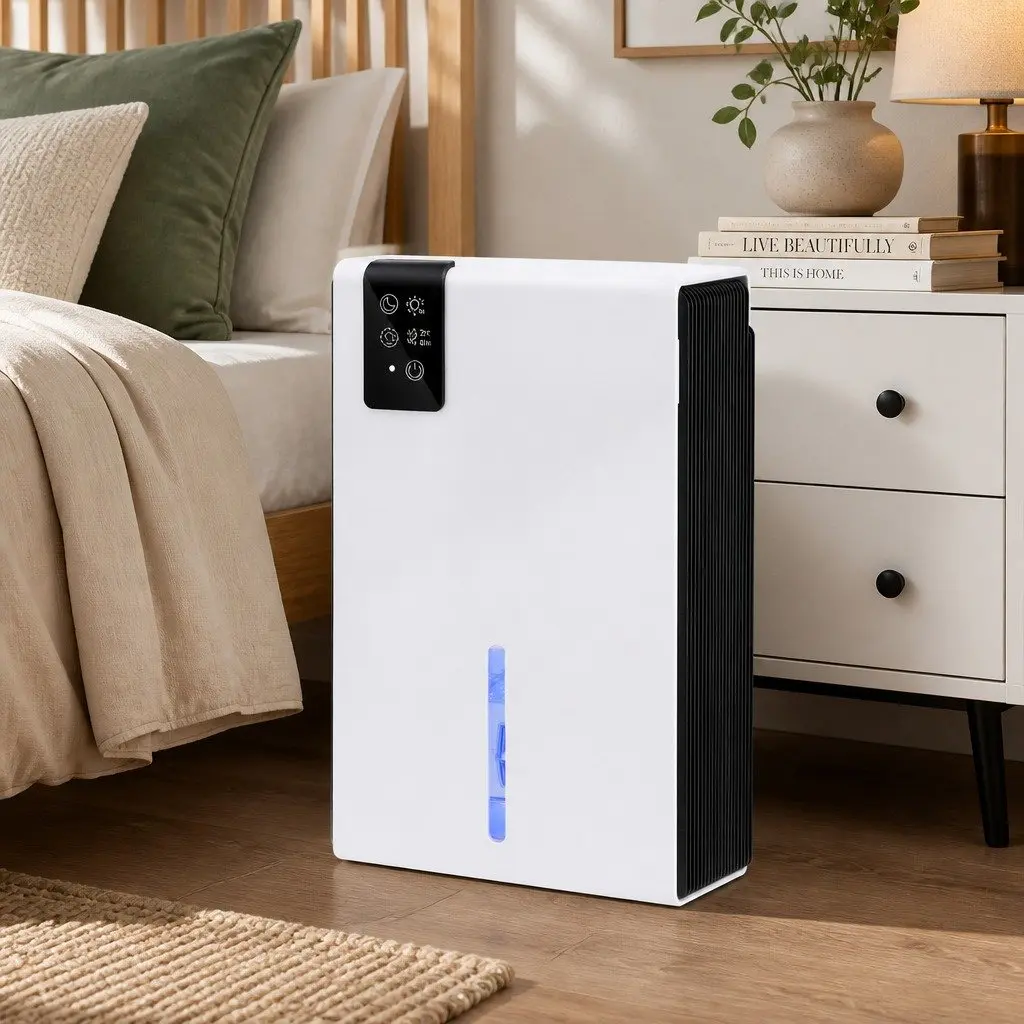 Portable Dehumidifier 2000ml Tank Bedroom Bathroom Moisture Absorber Remote