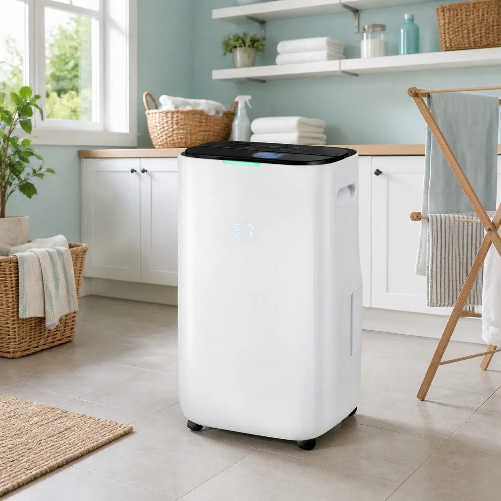 Dehumidifier 20L/Day 3-in-1 Fan Clothes Dryer White Large Room