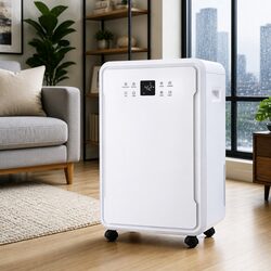 Dehumidifier 50L/Day Large Room Air Dryer White Tank Laundry Mode Timer