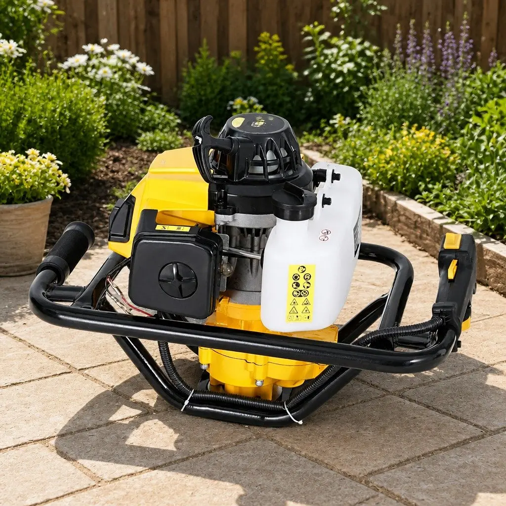 Post Hole Digger 200mm Petrol Auger Extension Bits Vertical Gearbox 63cc