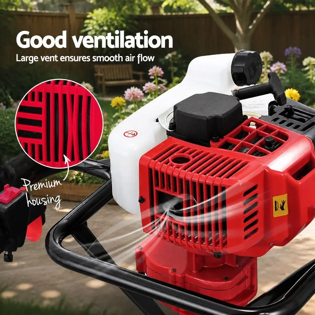 65CC Petrol Post Hole Digger Auger Borer Extension Bits Fence Decking Garden