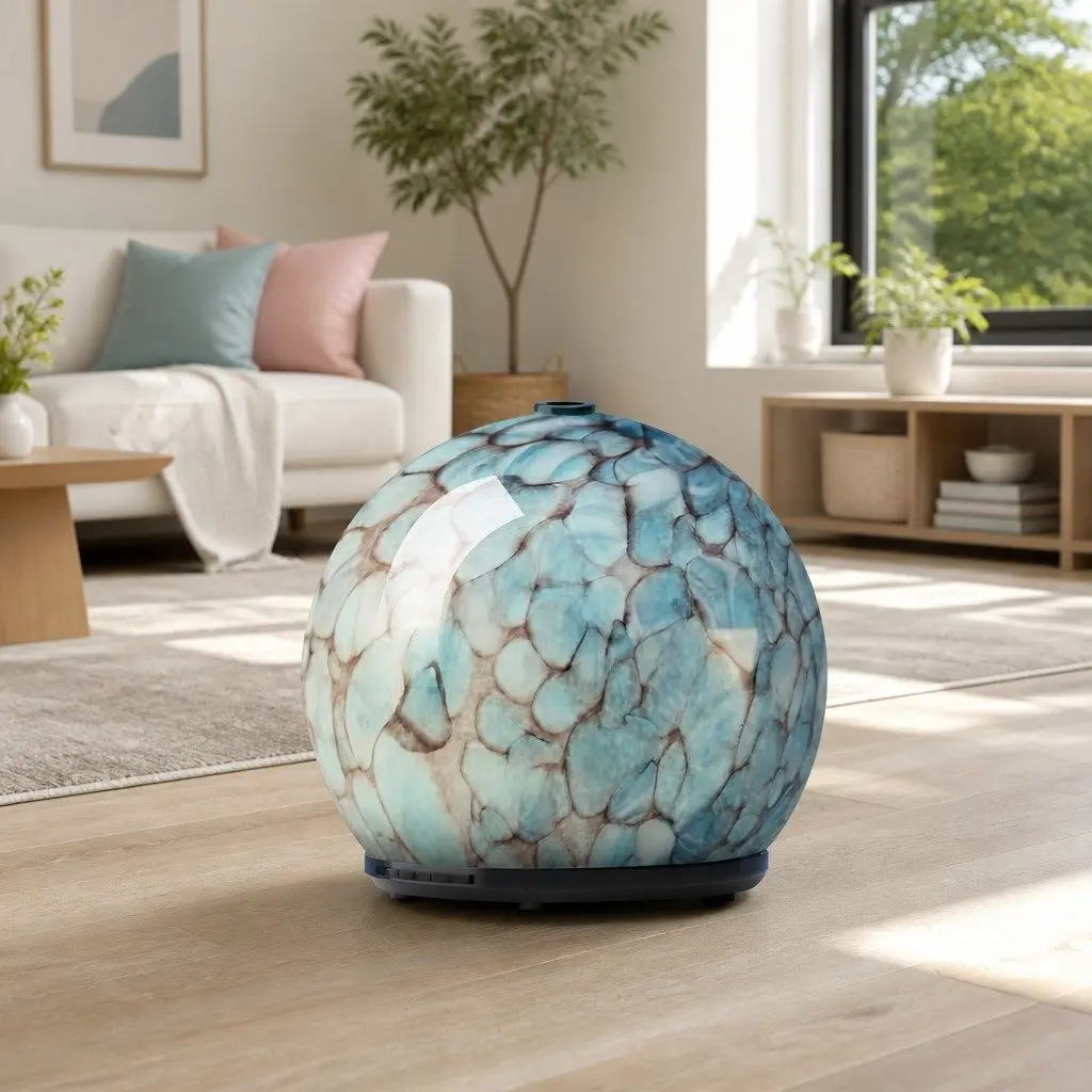 Aroma Diffuser Ultrasonic Aromatherapy 240ml Blue Essential Oil Humidifier