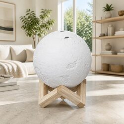 Aroma Diffuser Aromatherapy Moon Lamp 880ml White Humidifier Night Light