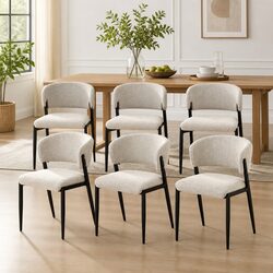 You’ll Love This Set of 6 Dining Chairs in Beige
