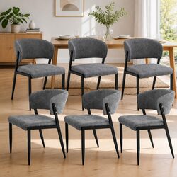 Get Comfortable: 6 Grey Linen Dining Chairs for You