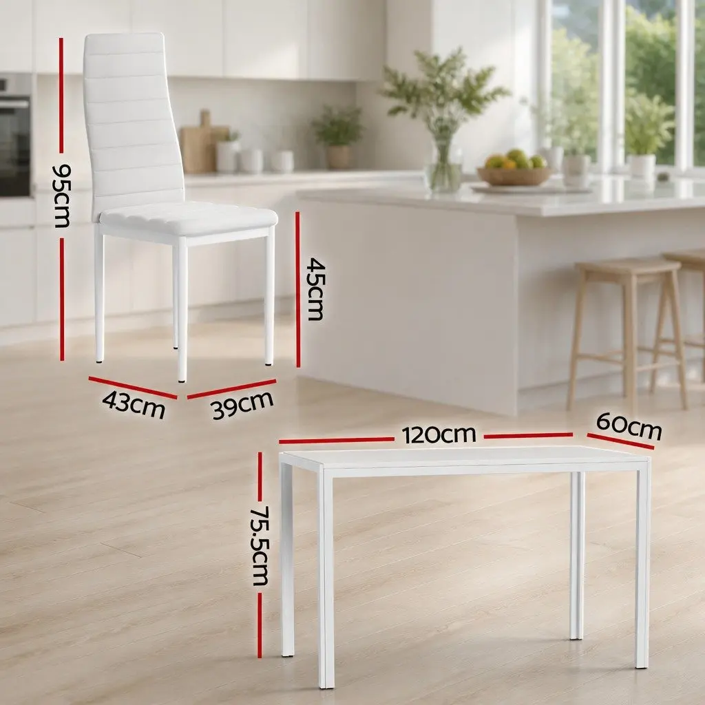 7 Piece White Dining Set