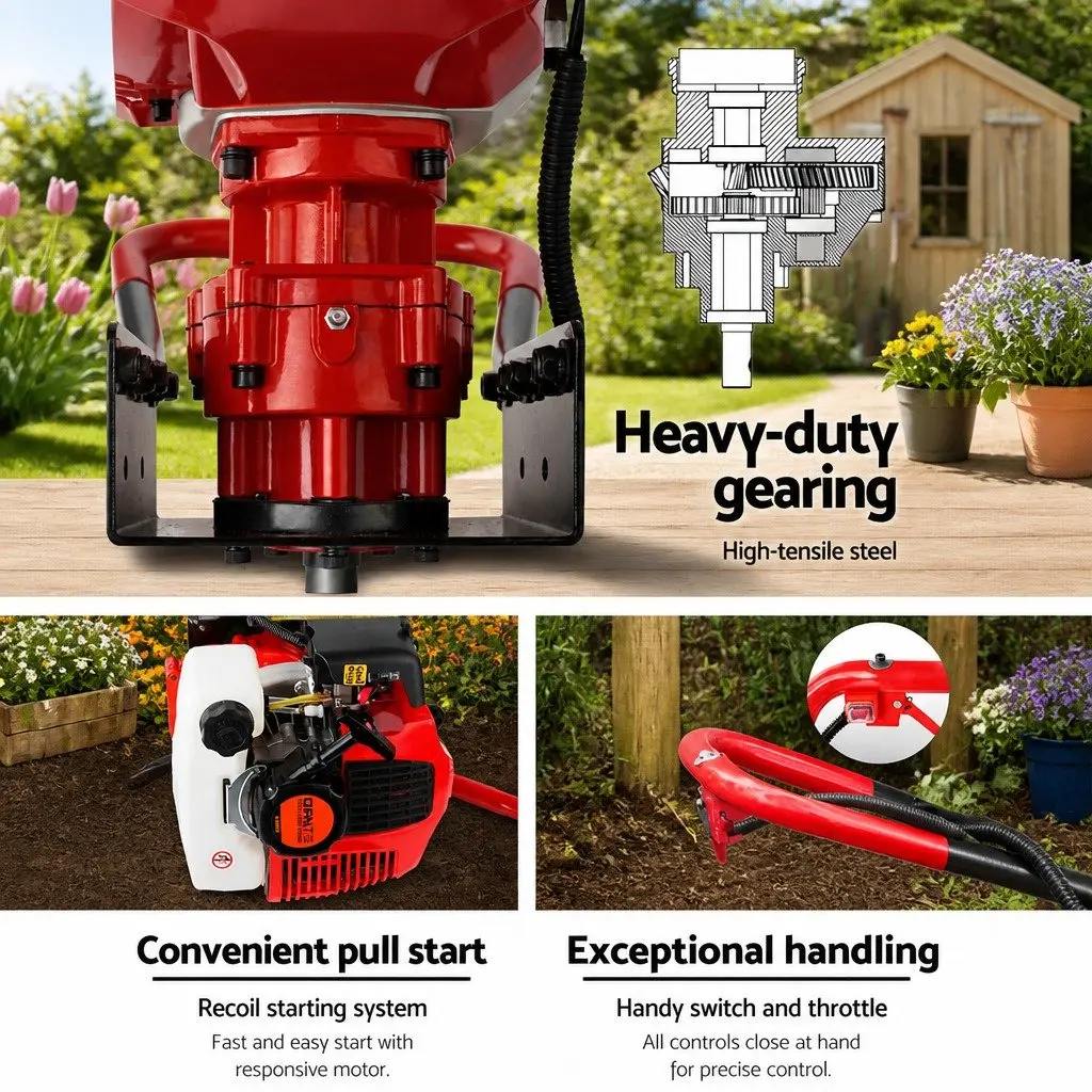 200mm Petrol Post Hole Digger