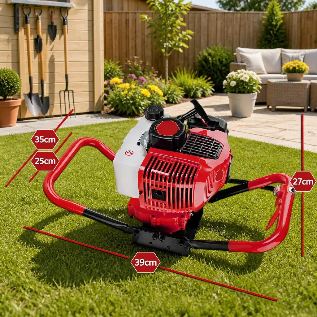 Post Hole Digger Motor 65cc Petrol Engine 2-Stroke Power Tool