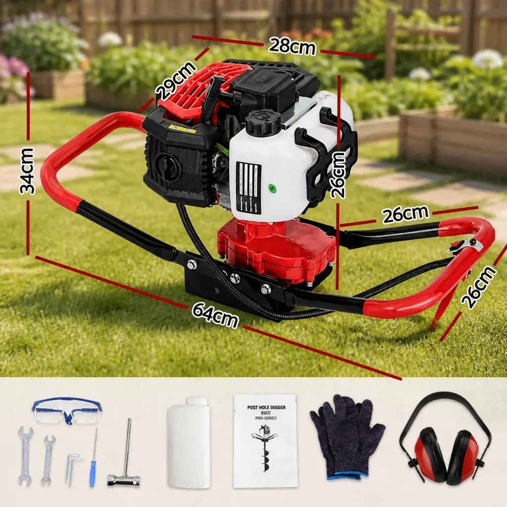 Post Hole Digger Engine 65CC Single Cylinder 2-Stroke Power Tool
