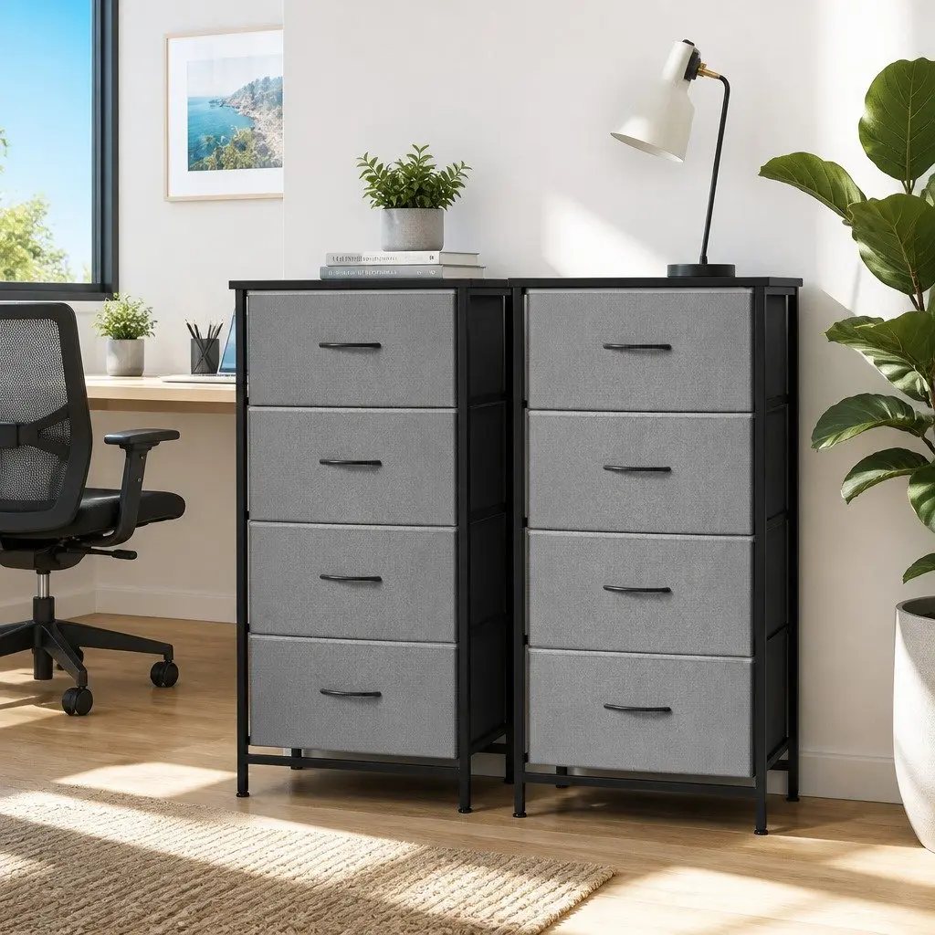 4 Drawer Grey Chests of Drawers